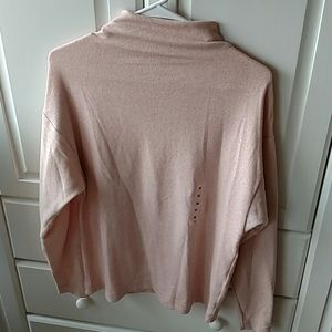 Pink light Fleece Mock Turtle NWT Medium